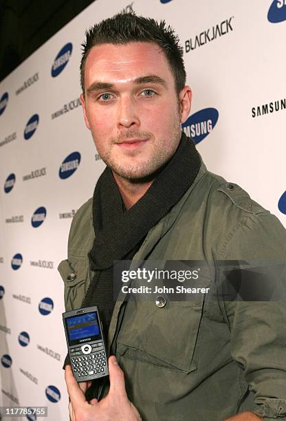 Owain Yeoman during Jimmy Kimmel Hosts the Launch of The Samsung BlackJack - Red Carpet at Boulevard3 in Hollywood, California, United States.