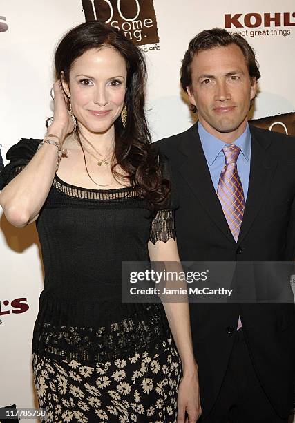 Mary-Louise Parker and Andrew Shue during "Do Something" BRICK Awards Sponsered by Kohl's at Capitale in New York City, New York, United States.