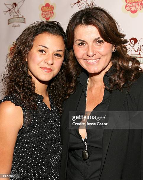 Gaby Lemus and Eva Tamargo Lemus during Gran Centenario Tequila Hosts the L.A. Premiere Performance of "Sweet Charity" - Red Carpet at Pantages...