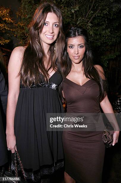 Brittny Gastineau and Kim Kardashian during Jimmy Kimmel Hosts the Launch of The Samsung BlackJack - Inside at Boulevard3 in Hollywood, California,...