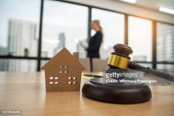 house and scales of justice - auction stock pictures, royalty-free photos & images