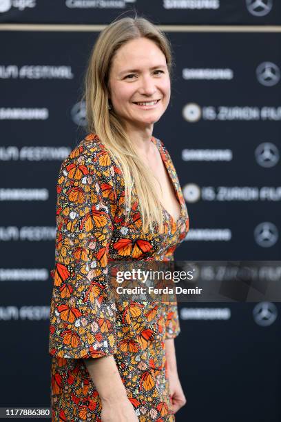 Julia Jentsch attends the "Waren einmal Revoluzzer" photo call during the 15th Zurich Film Festival at Kino Corso on September 29, 2019 in Zurich,...