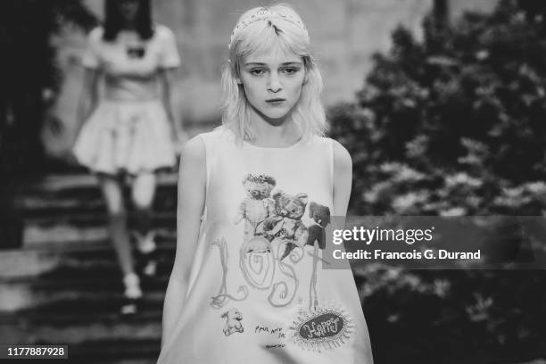 Model walks the runway during the Paul & Joe Womenswear Spring/Summer 2020 show as part of Paris Fashion Week on September 29, 2019 in Paris, France.