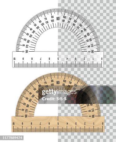 Protractor Ruler Border Protractor Ruler Set High-Res Vector Graphic - Getty Images