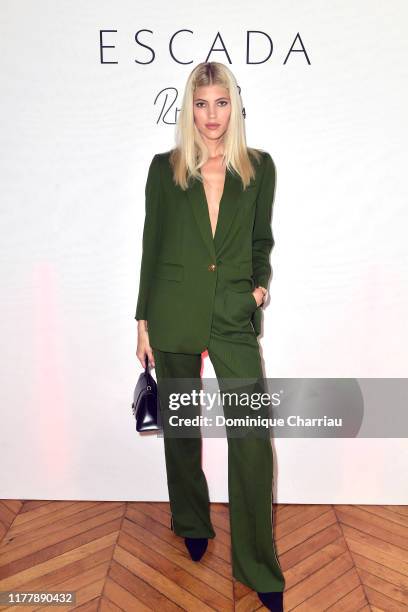 Devon Windsor attends the ESCADA x RITA ORA Capsule Launch as part of Paris Fashion Week on September 29, 2019 in Paris, France.