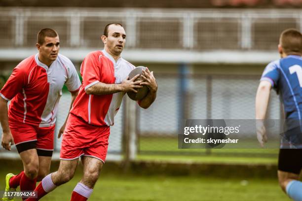 rugby match on a stadium! - rugby player stock pictures, royalty-free photos & images