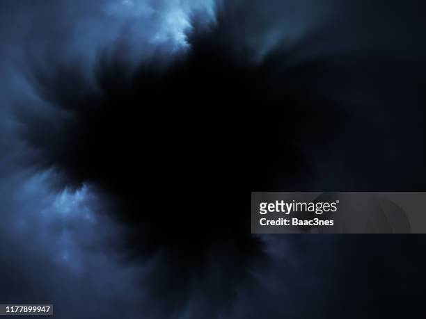 black hole in the sky- abstract digital cloudscape - black hole 個照片及圖片檔