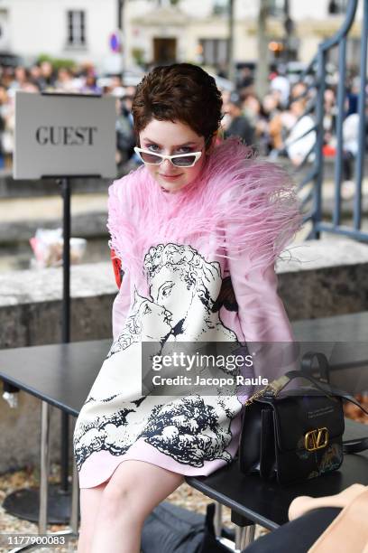 Lachlan Watson attends the Valentino Womenswear Spring/Summer 2020 show as part of Paris Fashion Week on September 29, 2019 in Paris, France.