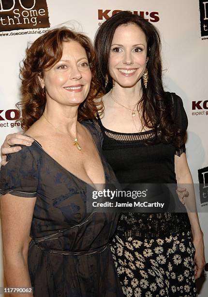 Susan Sarandon and Mary-Louise Parker during "Do Something" BRICK Awards Sponsered by Kohl's at Capitale in New York City, New York, United States.