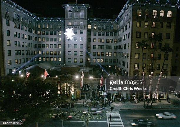 Atmosphere during Baccarat Presents the Lighting of the UNICEF Crystal Snowflake and Chandelier Display on Rodeo Drive - Lighting Ceremony at Rodeo...