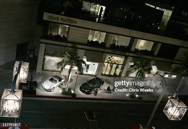 Atmosphere during Baccarat Presents the Lighting of the UNICEF Crystal Snowflake and Chandelier Display on Rodeo Drive - Lighting Ceremony at Rodeo...