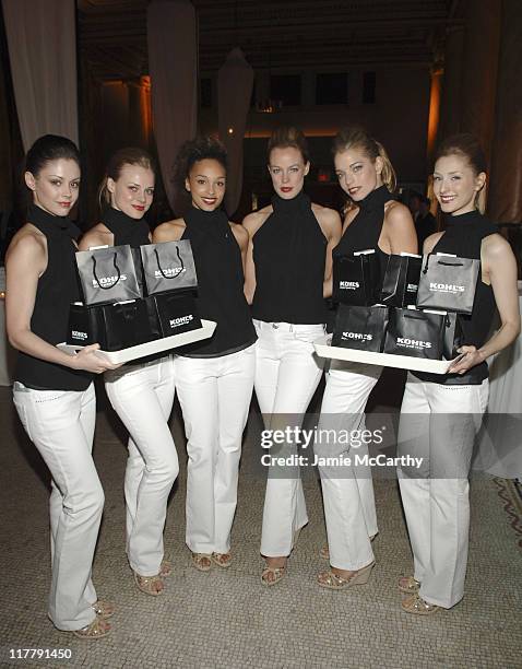 Kohl's models during "Do Something" BRICK Awards Sponsered by Kohl's at Capitale in New York City, New York, United States.