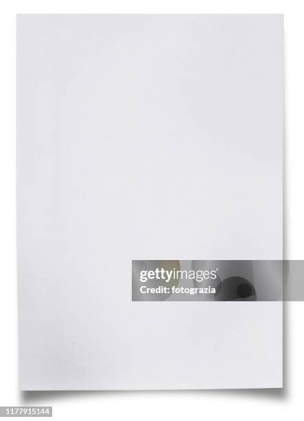 blank white paper sheet - message bildbanksfoton och bilder