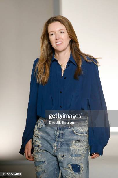 Designer Clare Waight Keller during the Givenchy Womenswear Spring/Summer 2020 show as part of Paris Fashion Week on September 29, 2019 in Paris,...