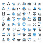 Modern Universal Business Icons Collection