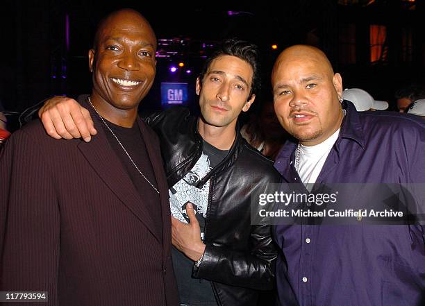 Mike Jackson, General Manager for GM Western Region, Adrien Brody and Fat Joe