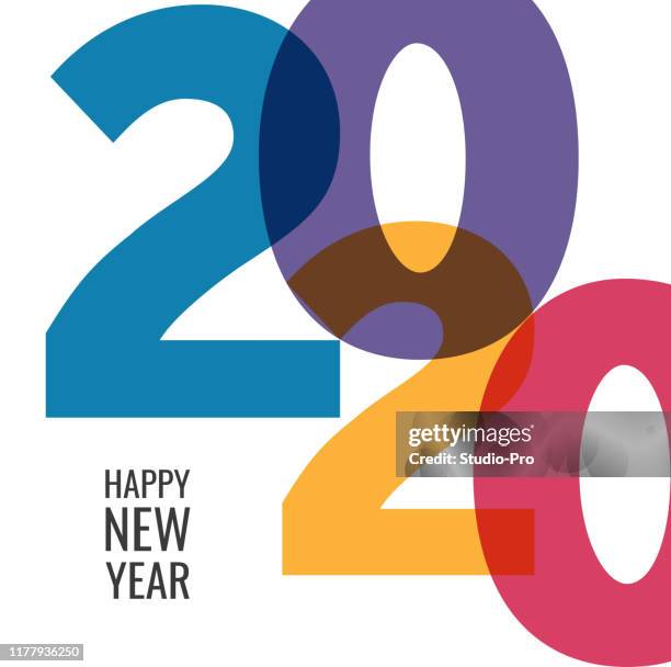 ilustrações, clipart, desenhos animados e ícones de fundo do ano novo feliz 2020 para seu natal - 2020