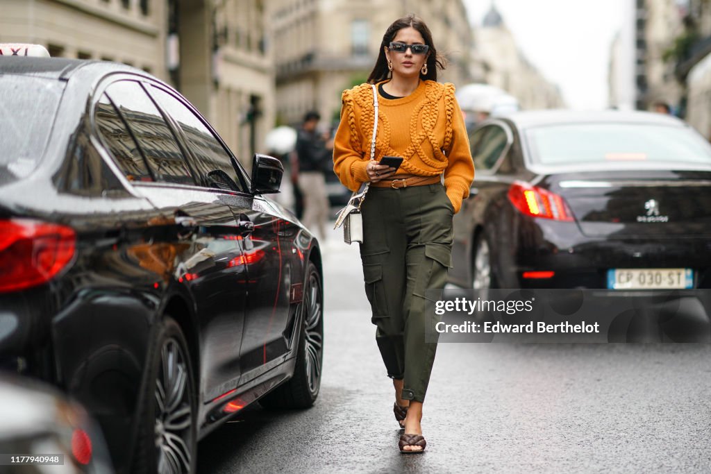 Street Style : Paris Fashion Week - Womenswear Spring Summer 2020 : Day Seven