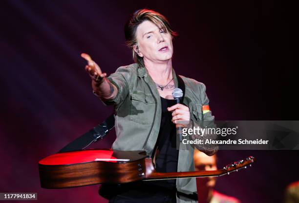Johnny Rzeznik of Goo Goo Dolls performs on stage during the Rock in Rio 2019 - Day 3 at Cidade do Rock on September 29, 2019 in Rio de Janeiro,...