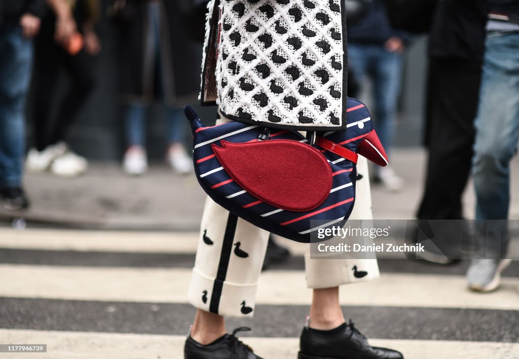 Street Style : Paris Fashion Week - Womenswear Spring Summer 2020 : Day Seven