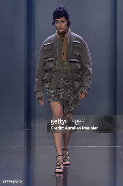 Model walks the runway during the Tmall Cool China Womenswear Spring/Summer 2020 show as part of Paris Fashion Week on September 29, 2019 in Paris,...