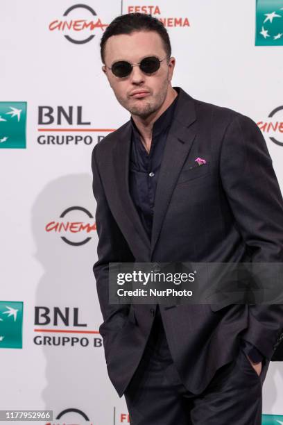 Michael Pitt attends the photocall of the movie ''Run With the Hunted'' during the 14th Rome Film Festival on October 24, 2019 in Rome, Italy.