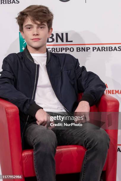 Mitchell Paulsen attends the photocall of the movie ''Run With the Hunted'' during the 14th Rome Film Festival on October 24, 2019 in Rome, Italy.