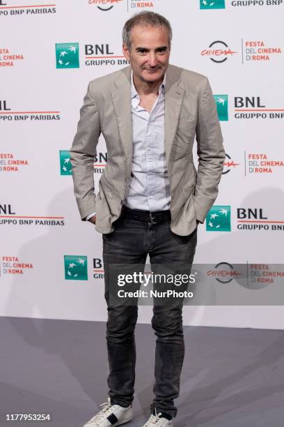 Olivier Assayas attends the photocall during the 14th Rome Film Festival on October 24, 2019 in Rome, Italy.