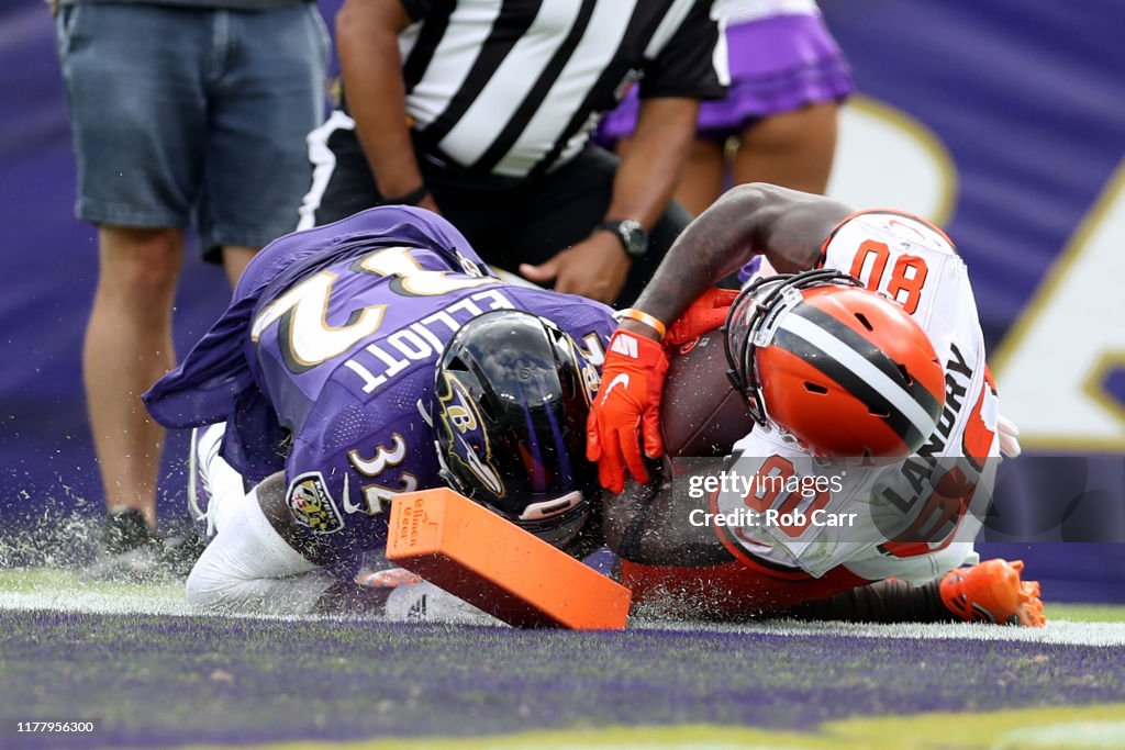 Cleveland Browns v Baltimore Ravens