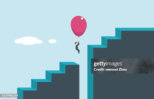 arrival - bridging the gap concepts stock illustrations