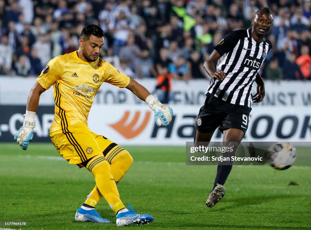 Partizan Belgrade v Manchester United: Group L - UEFA Europa League