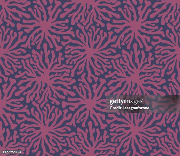 organic hand drawn seamless vector pattern - thorn pattern stock illustrations