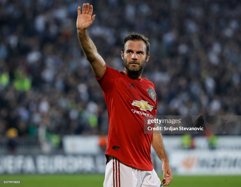 Partizan Belgrade v Manchester United: Group L - UEFA Europa League