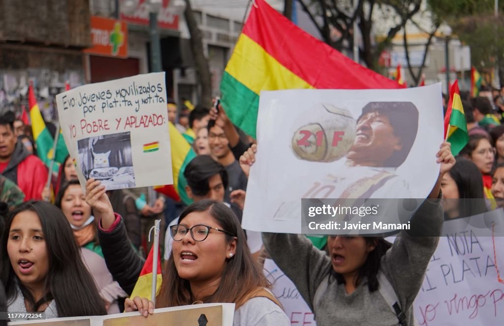 Protests In Bolivia As Presidential Election Results Delay