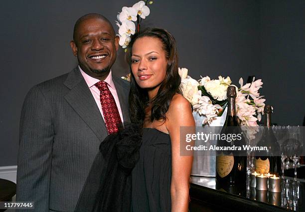 Forest Whitaker and Keisha Whitaker during Dom Perignon Celebration for Forest Whitaker - February 27, 2007 at Boulevard3 in Hollywood, California,...