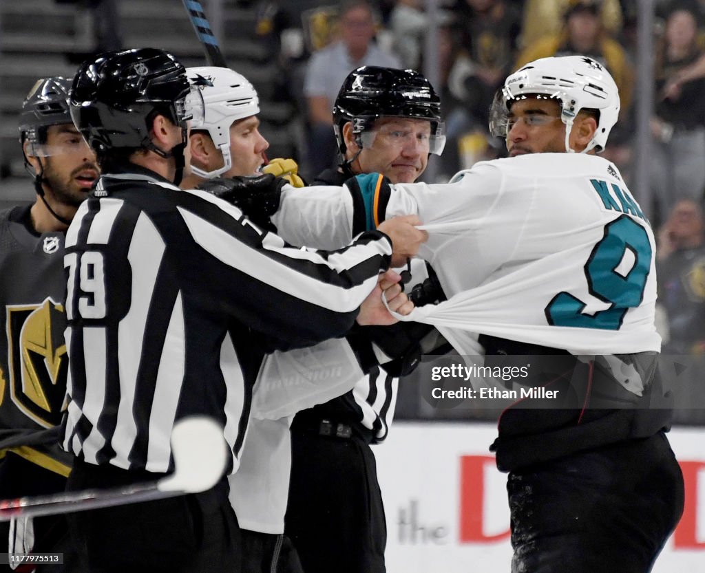 San Jose Sharks v Vegas Golden Knights