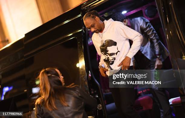 Rapper Snoop Dogg arrives for the Los Angeles premiere of Netflix's "The Irishman" at the Chinese theatre in Hollywood on October 24, 2019.