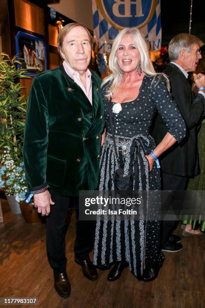 Former German soccer player Guenter Netzer and his wife Ilka Seeler attend the Charity Gala "Das Herz im Zentrum" at Hofbraeuhas on October 24, 2019...