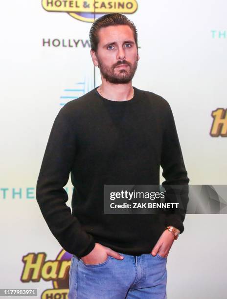 Media personality Scott Disick attends the Grand Opening of the Guitar Hotel expansion at Seminole Hard Rock Hotel & Casino Hollywood, in Hollywood,...