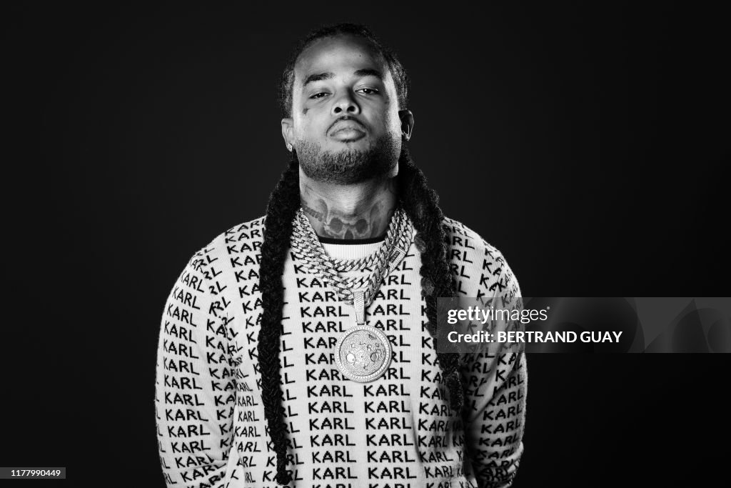 French singer and rapper Kevin Valleray aka Kalash poses during a ...