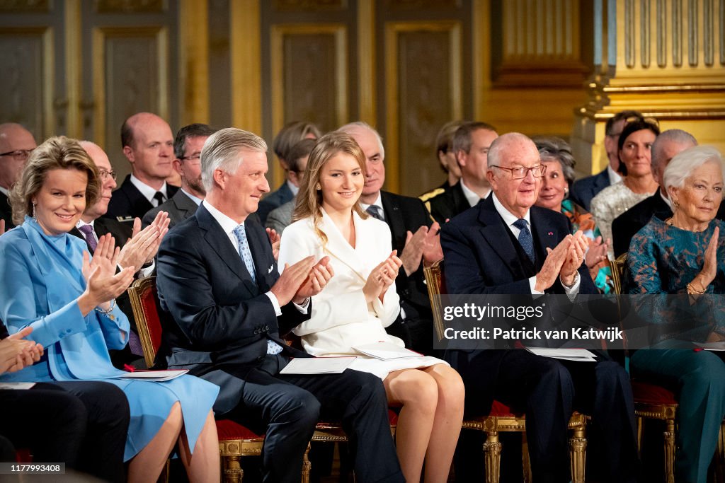 Princess Elisabeth Of Belgium Celebrates Her 18th Anniversary At The Royal Palace In Brussels