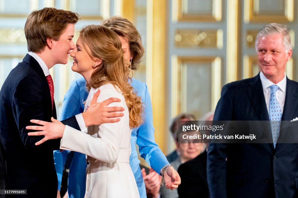 Princess Elisabeth Of Belgium Celebrates Her 18th Anniversary At The Royal Palace In Brussels