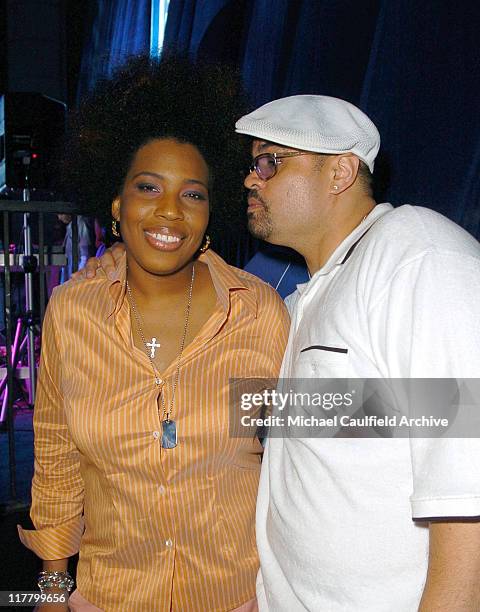 Macy Gray and Heavy D during 2nd Annual Rollin'24 Deep: GM All-Car Showdown - After Party at Paramount Studios in Los Angeles, California, United...