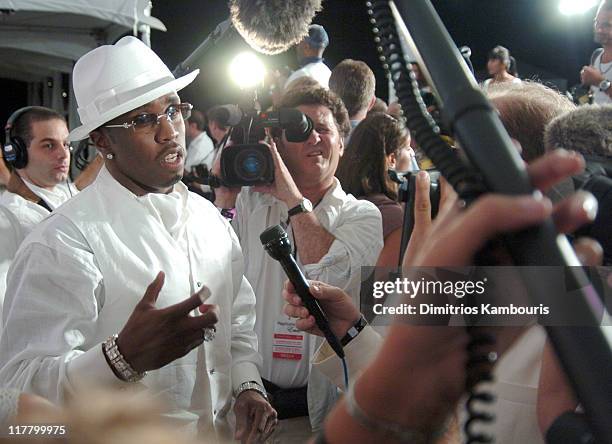 Sean "P. Diddy" Combs at the PS2 Estate during PS2 Estate Day 3 - 6th Annual P. Diddy White Party in Bridgehampton, New York, United States.