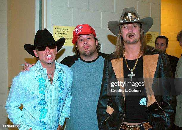 Kenny Chesney, Uncle Kracker and Kid Rock during 39th Annual Academy of Country Music Awards - Backstage and Audience at Mandalay Bay Resort and...