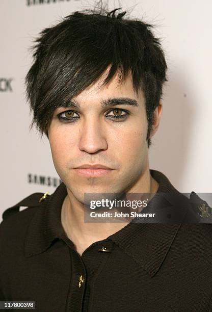 Pete Wentz during Jimmy Kimmel Hosts the Launch of The Samsung BlackJack - Red Carpet at Boulevard3 in Hollywood, California, United States.