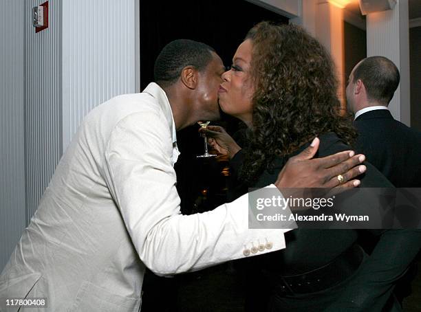 Chris Tucker and Oprah Winfrey during Dom Perignon Celebration for Forest Whitaker - February 27, 2007 at Boulevard3 in Hollywood, California, United...