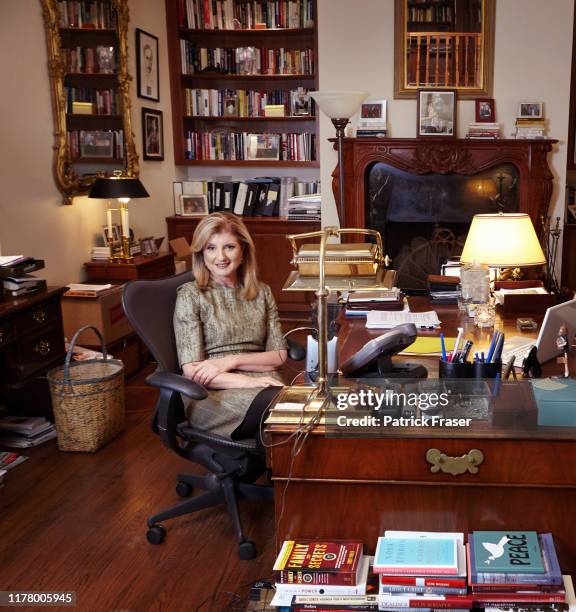 Arianna Huffington is photographed at home on October 23, 2011 in Los Angeles, California.