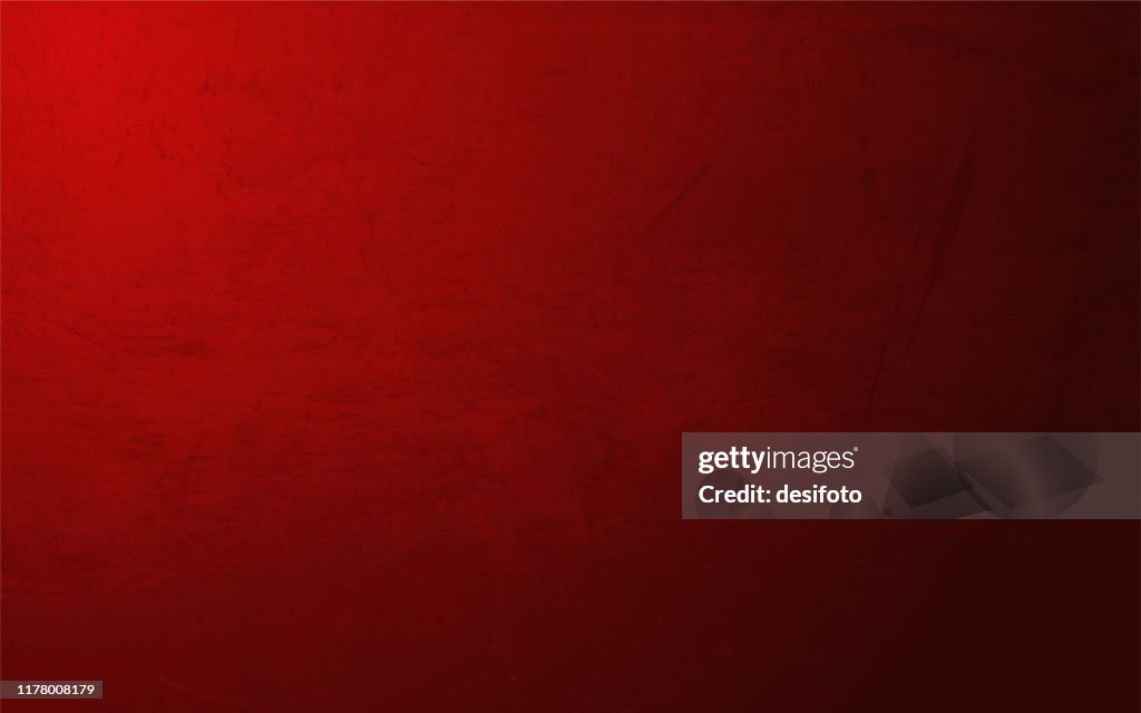 Horizontal vector Illustration of an empty dark bright maroon wine colored grunge textured stock background with crumpled paper look