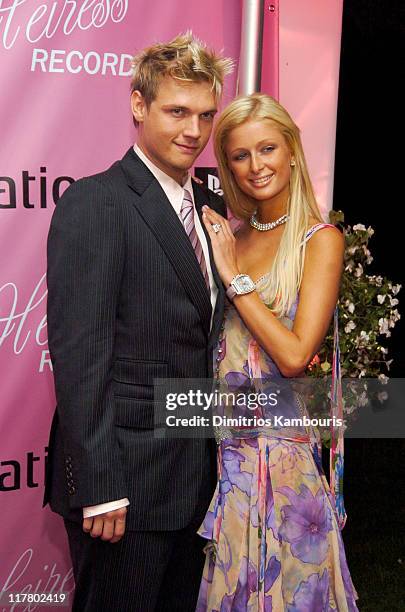 Nick Carter and Paris Hilton at the PS2 Estate during PS2 Estate Day 1 - The Launch Party of Paris Hilton's New Record Label Heiress Records in...